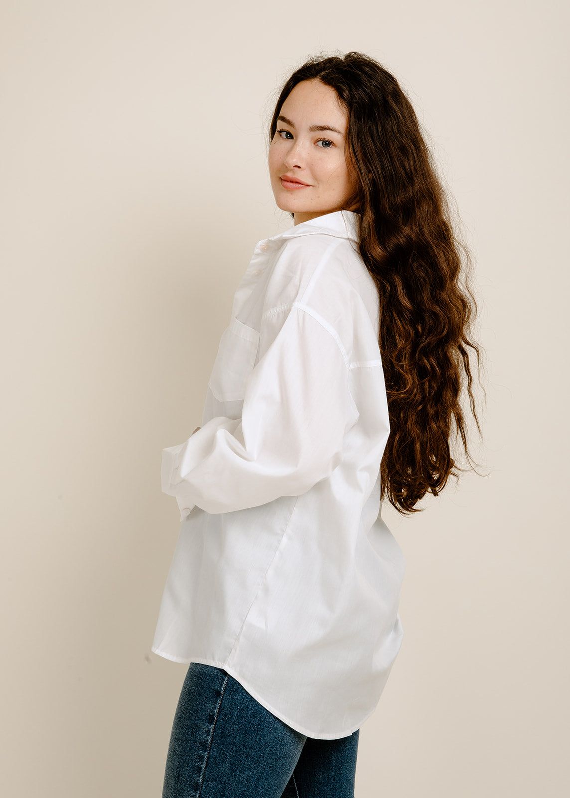 Lauren Button-Up - White sold by Vinnie Louise product image thumbnail 2