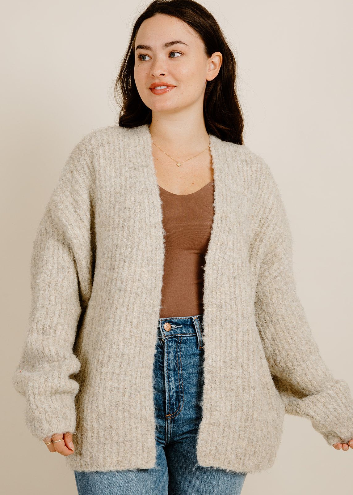 Rainy Nights Cardigan - Oat sold by Vinnie Louise product image thumbnail 2