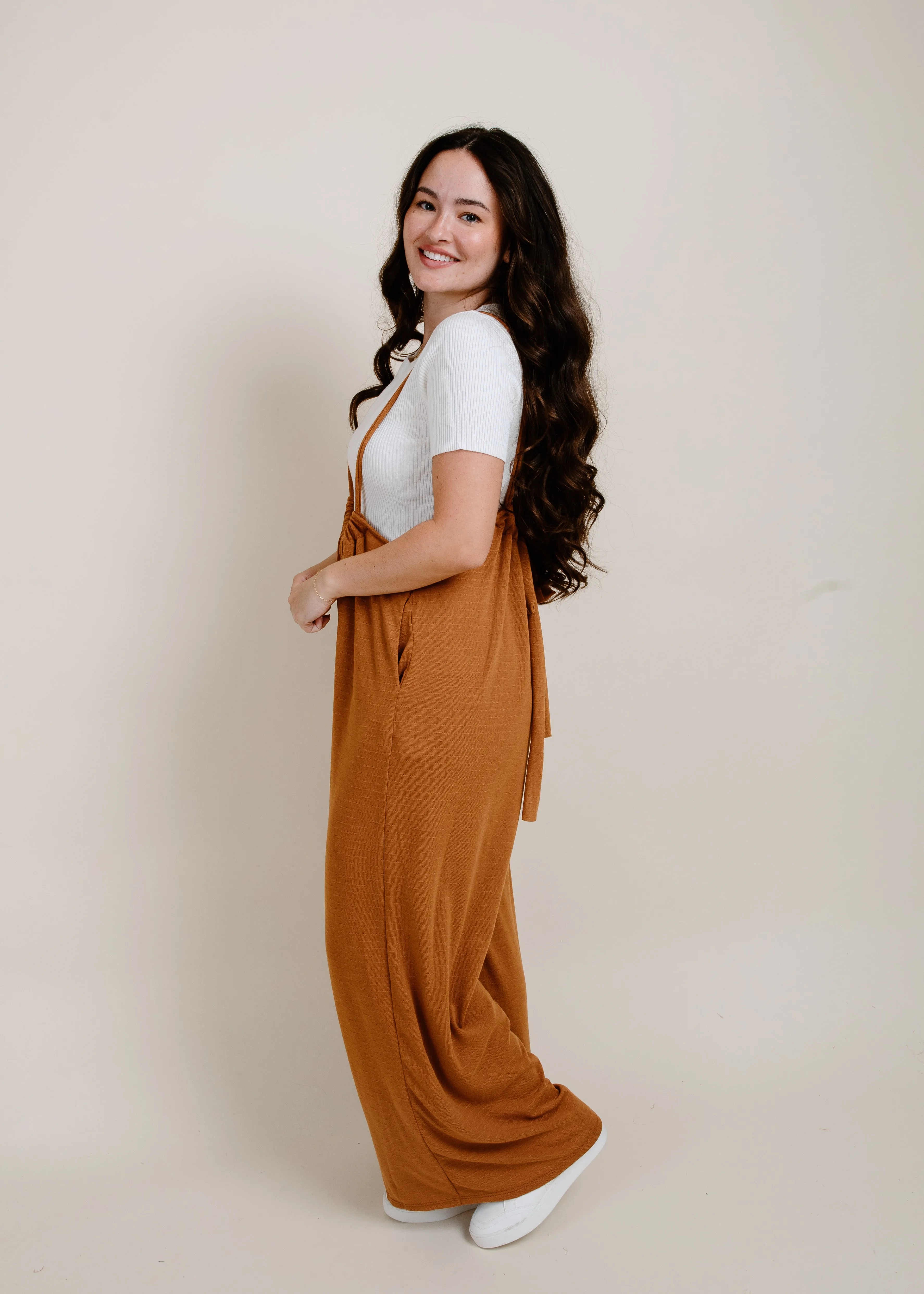 Darby Wide Leg Suspender Pants sold by Vinnie Louise product image thumbnail 2