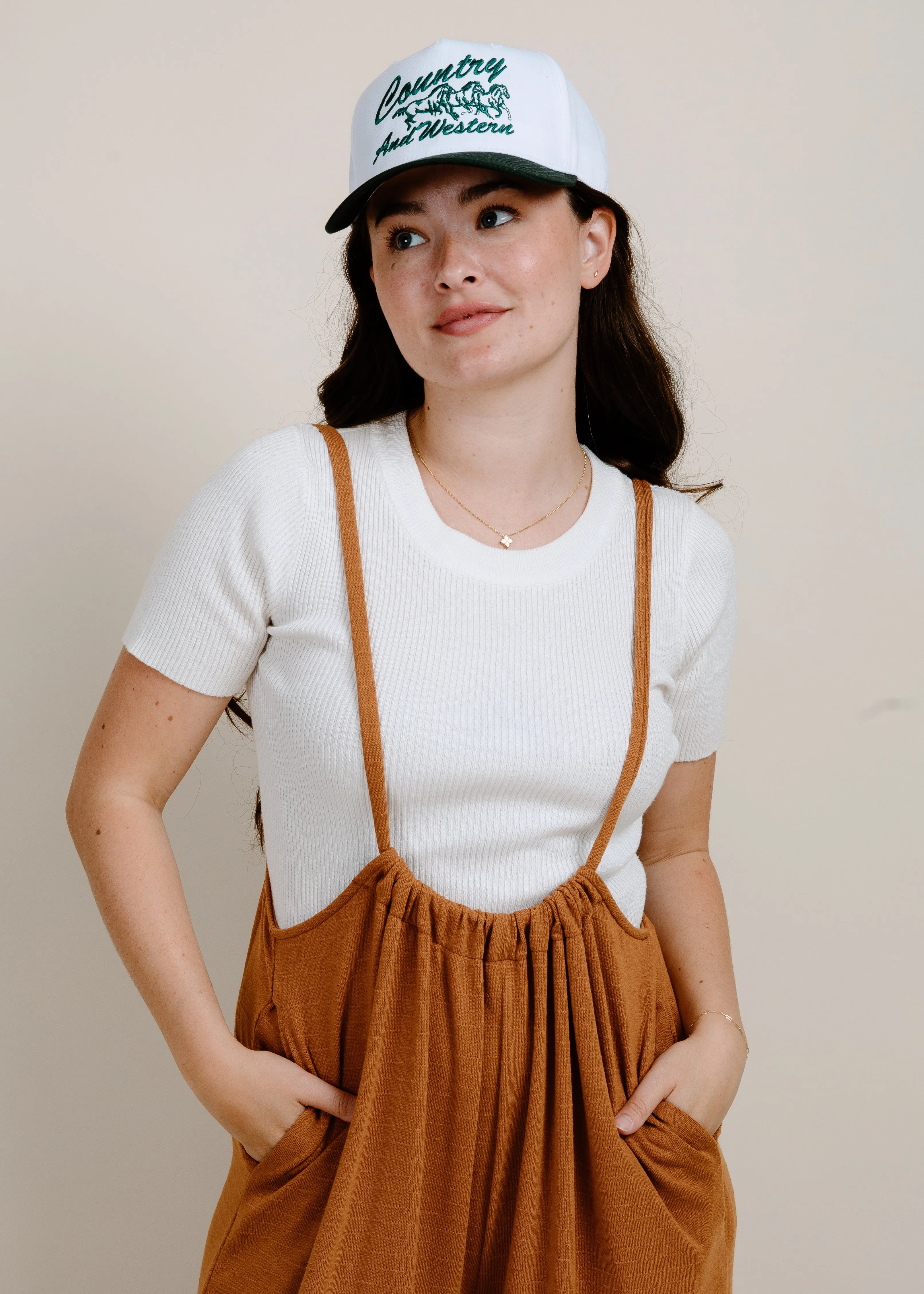 Darby Wide Leg Suspender Pants sold by Vinnie Louise product image thumbnail 4