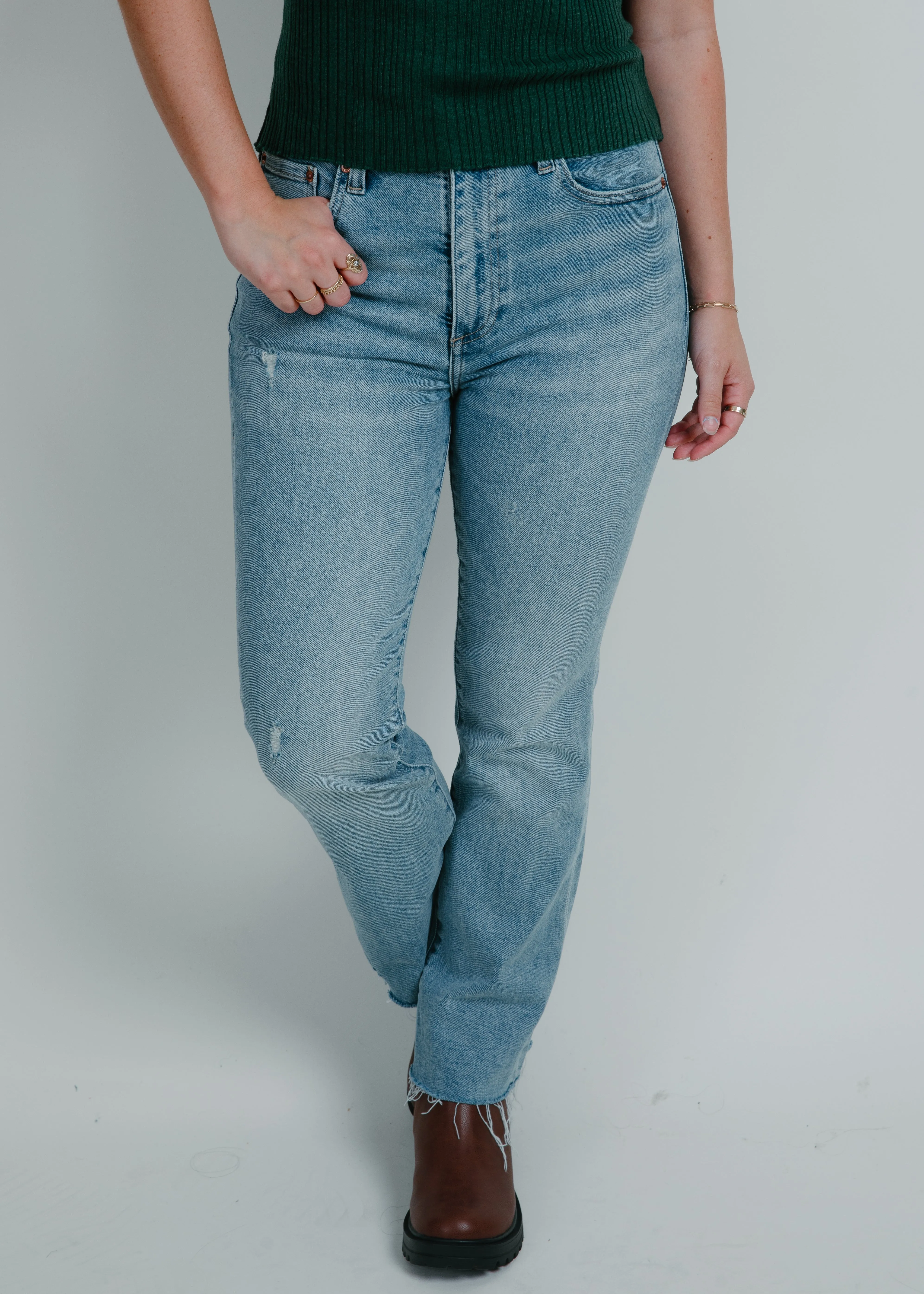 Lennon High Rise Cropped Boot - Zuma sold by Vinnie Louise