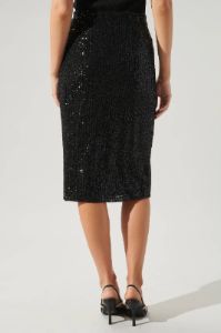 Midnights Sequin Midi Skirt sold by Vinnie Louise