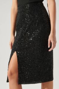 Midnights Sequin Midi Skirt sold by Vinnie Louise
