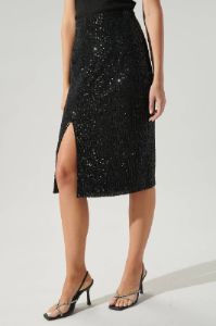 Midnights Sequin Midi Skirt sold by Vinnie Louise
