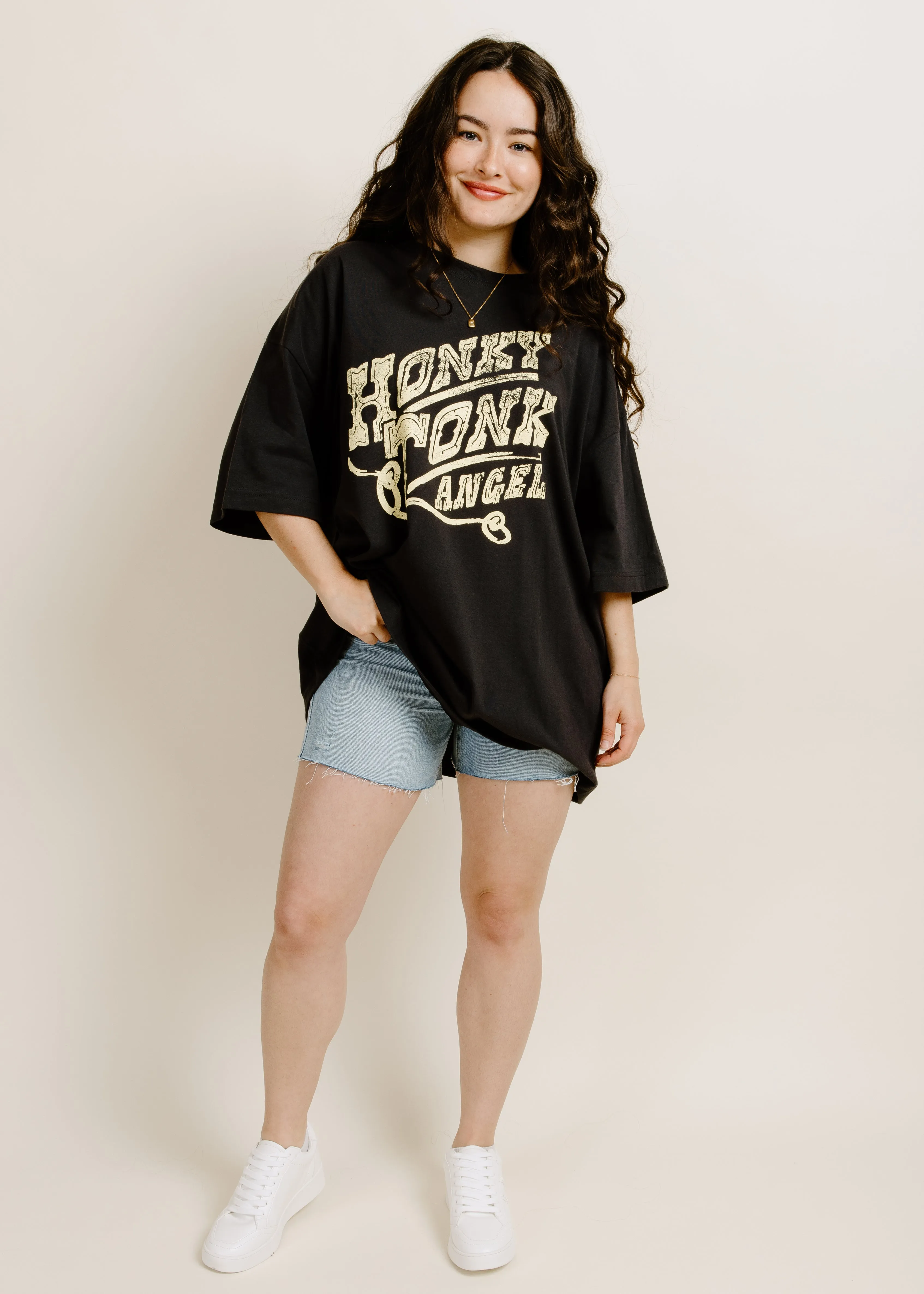 Honky Tonk Angel Tee - Black sold by Vinnie Louise product image thumbnail 3