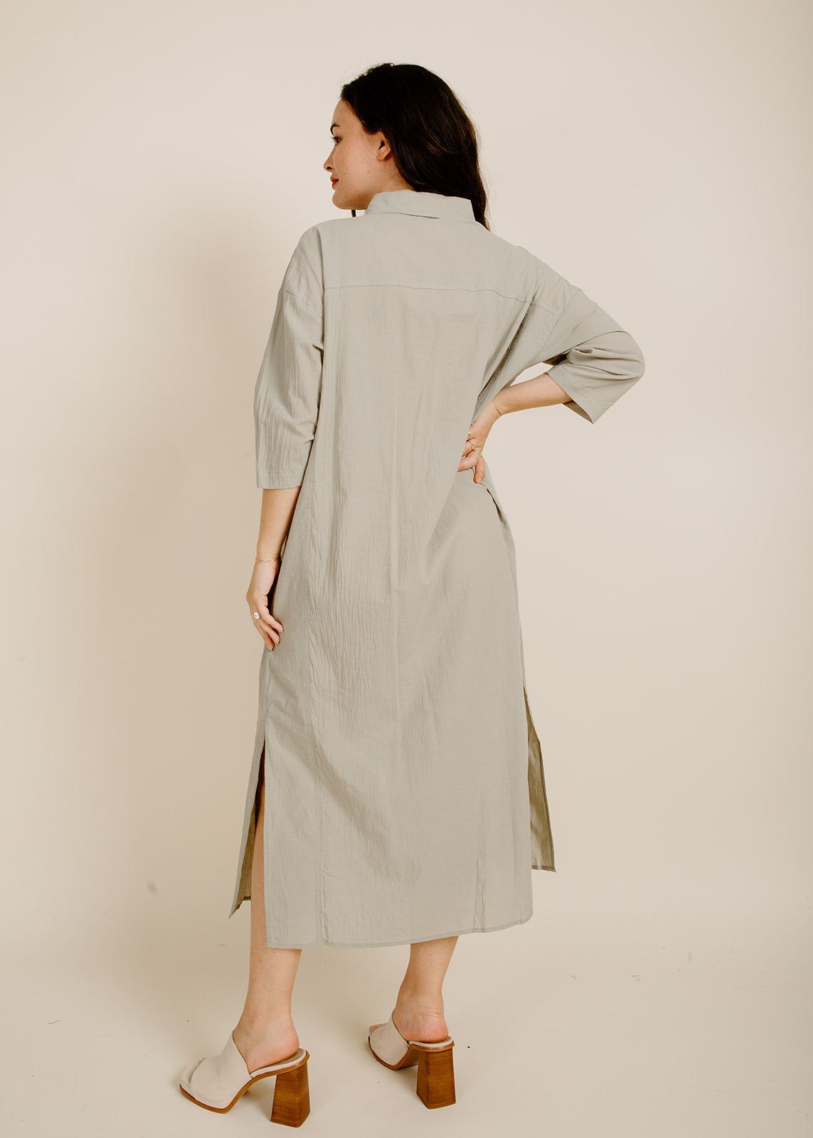 Clara Shirt Dress - Dry Thyme sold by Vinnie Louise product image thumbnail 4