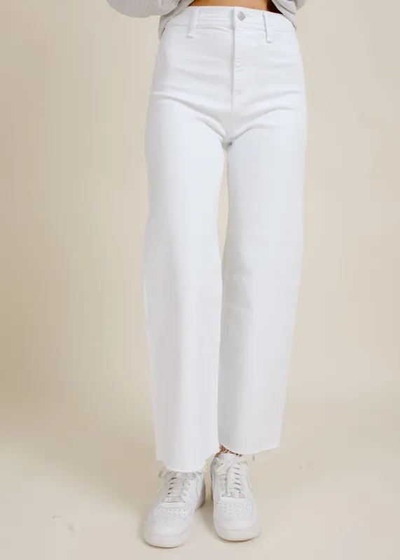 Penny High Rise Wide Leg Crop - Blizzard made by Pistola