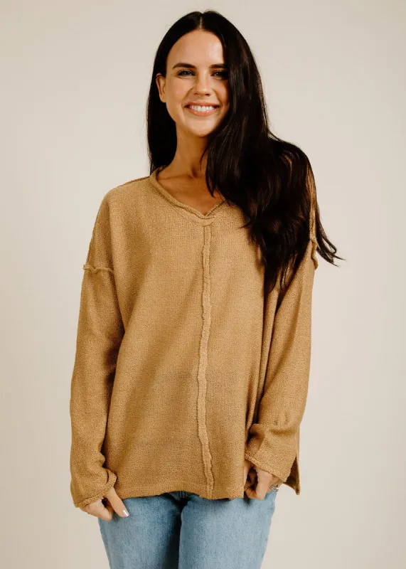 Eliza Pullover - Camel sold by Vinnie Louise