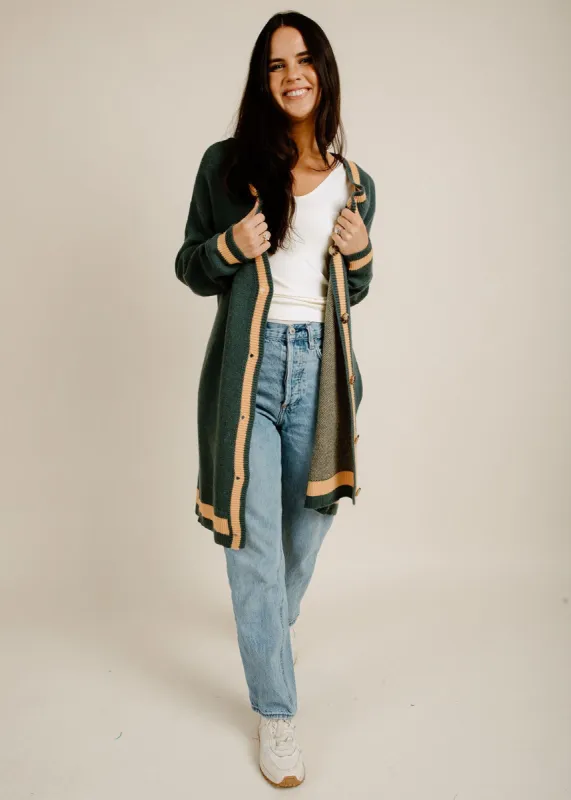 Feliz Vintage Cardigan - Teal sold by Vinnie Louise