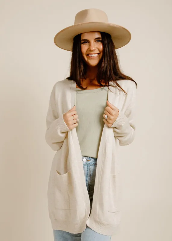 Rhett Cardigan - Oatmilk sold by Vinnie Louise