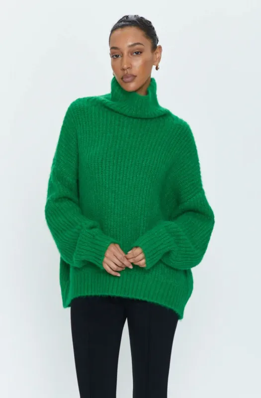 Ashley Turtleneck Sweater - Fern sold by Vinnie Louise