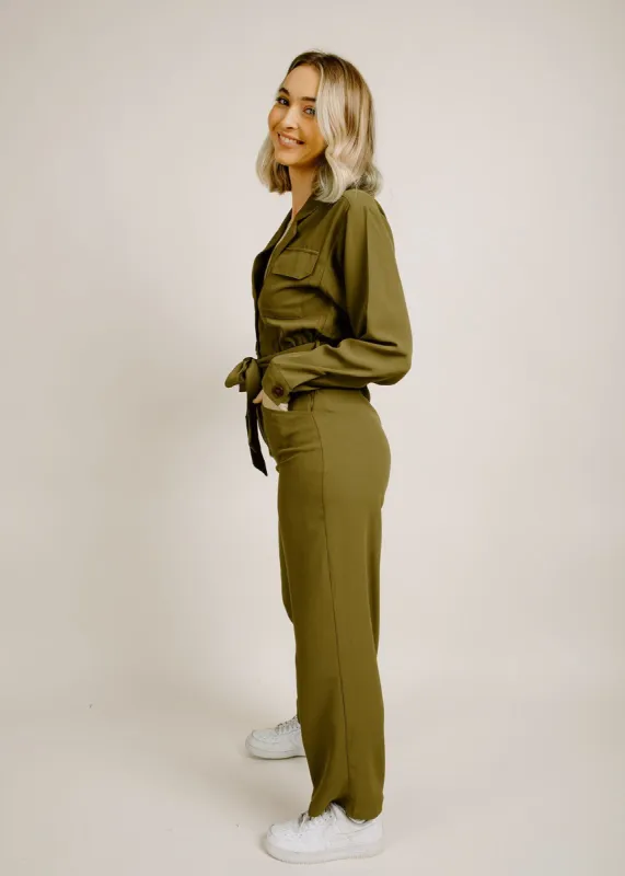 Flora Utility Jumpsuit sold by Vinnie Louise