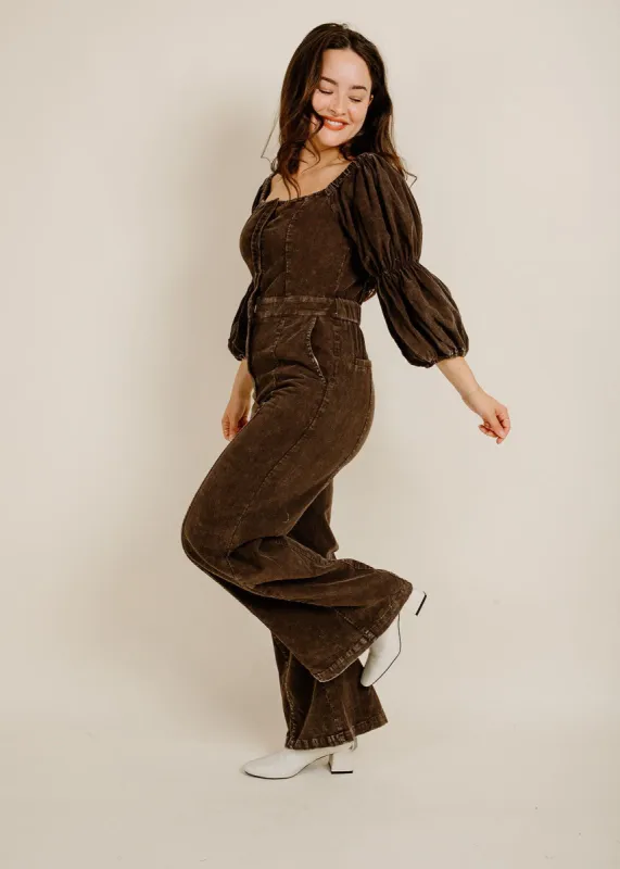 Maude Jumpsuit - Dark Brown sold by Vinnie Louise