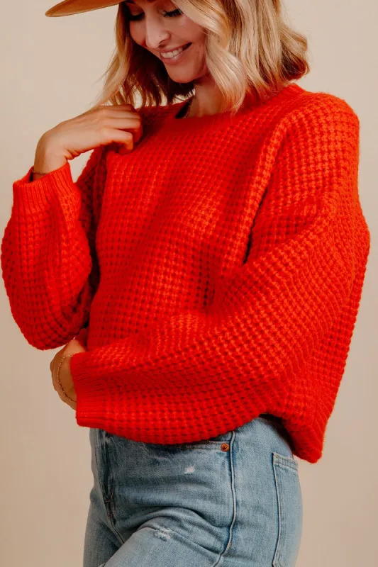 Up In The Clouds Sweater - Red sold by Vinnie Louise