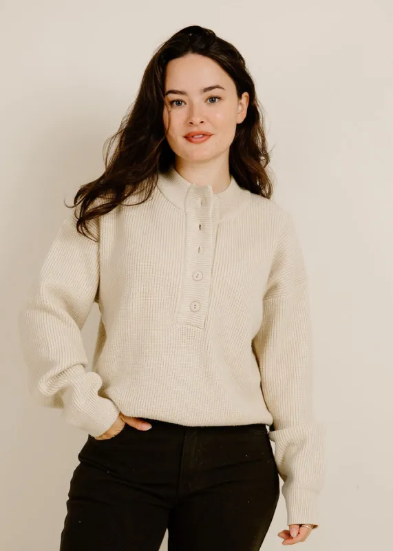 Davis Sweater - Oatmeal sold by Vinnie Louise