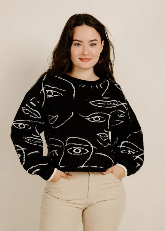Face It Sweater - Black sold by Vinnie Louise