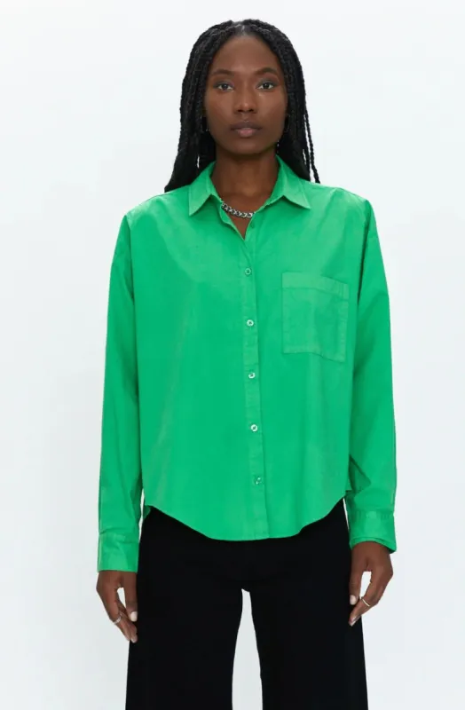 Sloane Button Down - Green sold by Vinnie Louise