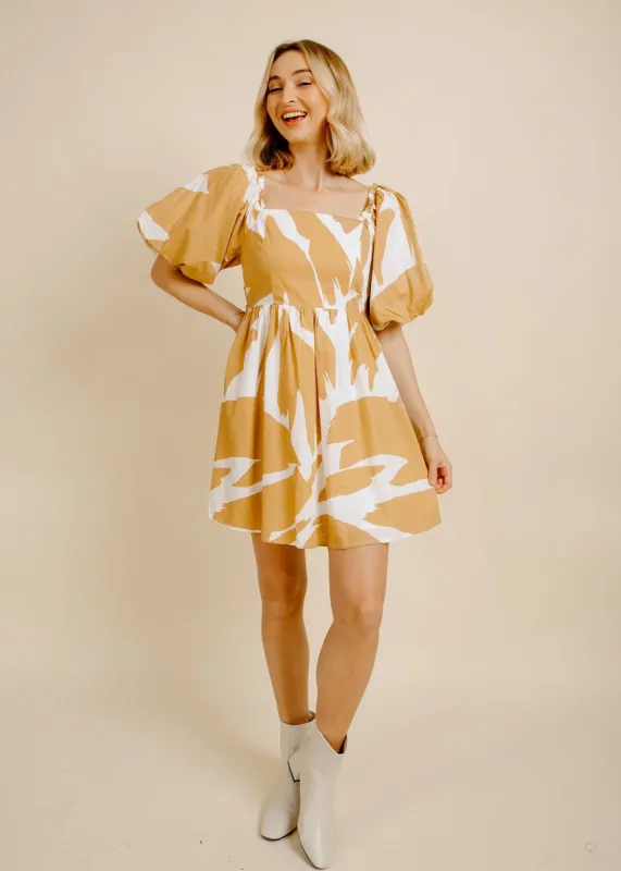 Hazel Mini Dress - Camel sold by Vinnie Louise