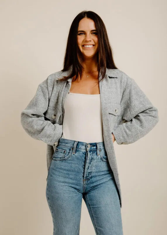 Ida Shacket - Grey sold by Vinnie Louise