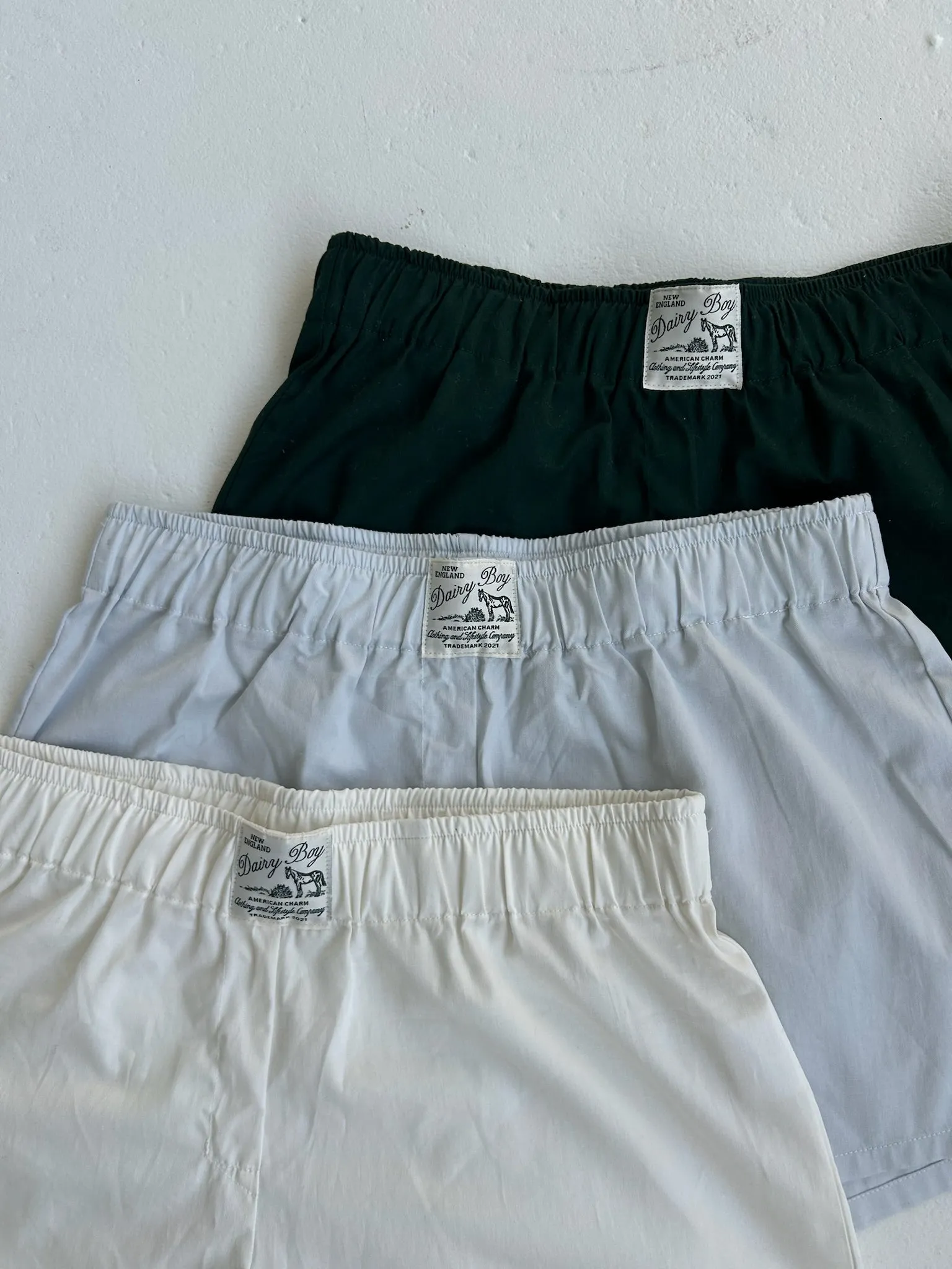 Fitted Boxer Short Set - Solid sold by Dairy Boy product image thumbnail 2
