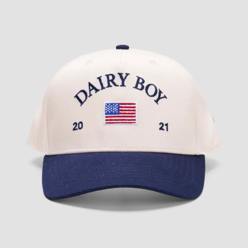 Heritage Trucker Hat - Navy sold by Dairy Boy