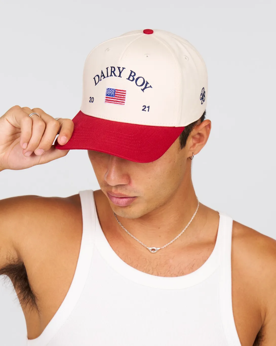 Heritage Trucker Hat - Cherry sold by Dairy Boy product image thumbnail 5