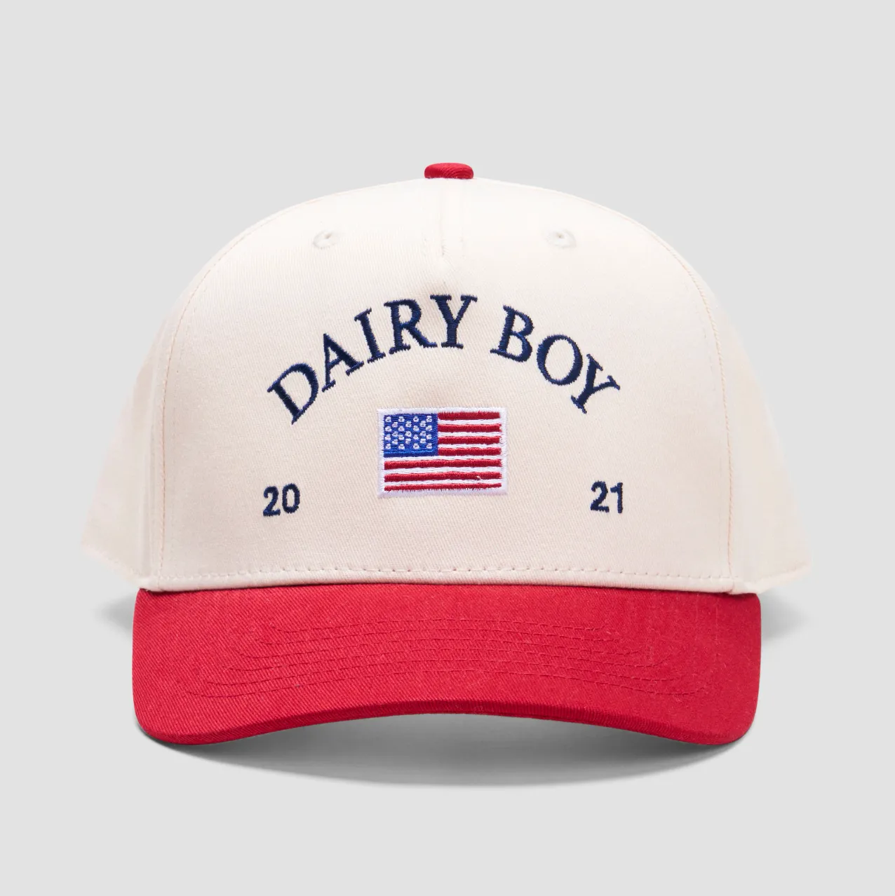Heritage Trucker Hat - Cherry sold by Dairy Boy