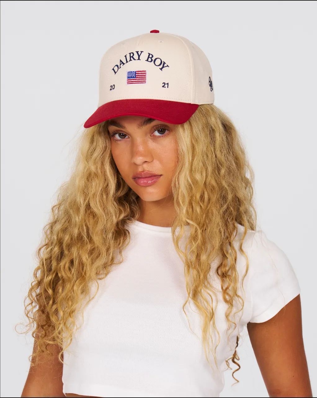 Heritage Trucker Hat - Cherry sold by Dairy Boy product image thumbnail 3