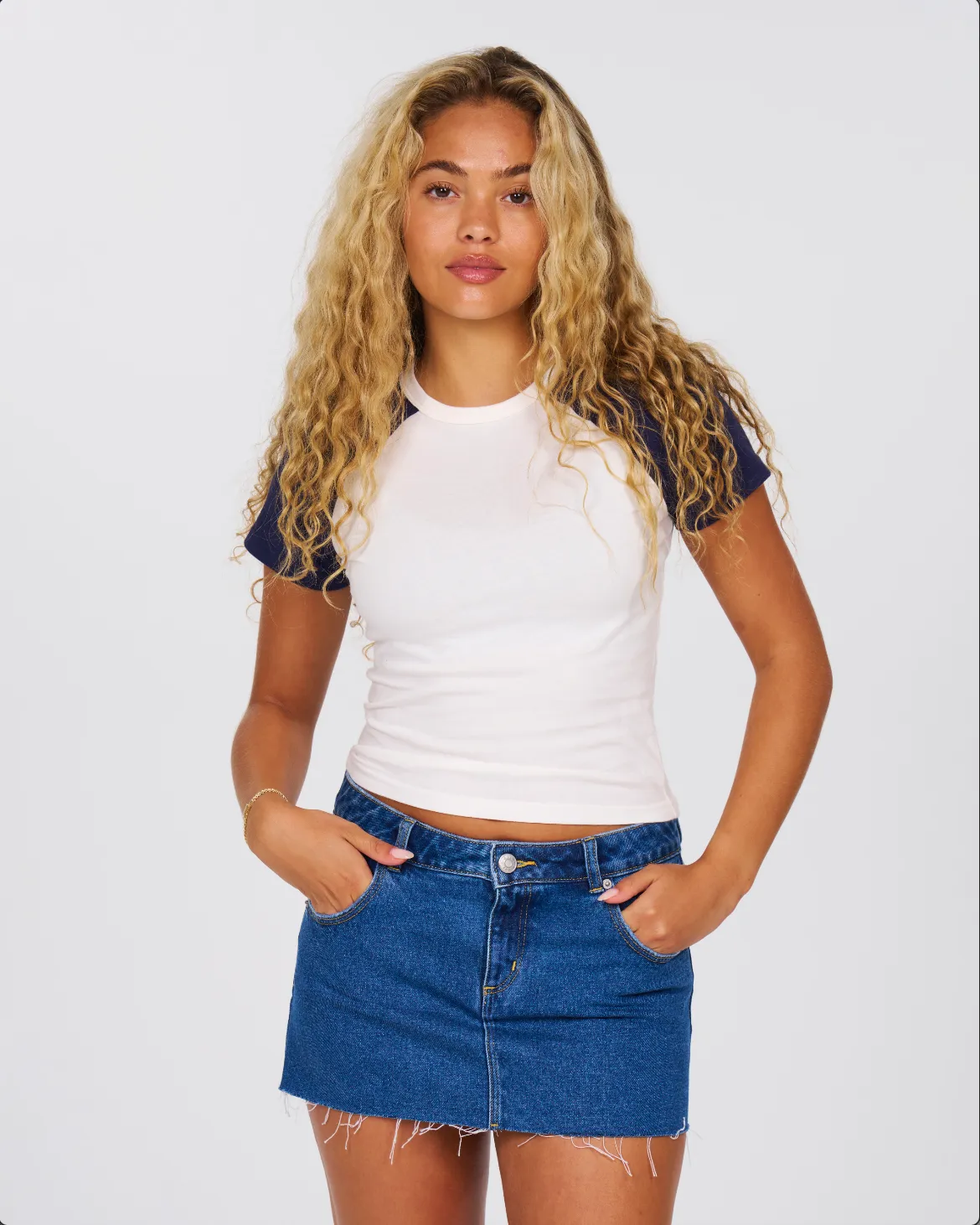 Baseball Tee - Navy sold by Dairy Boy product image thumbnail 2