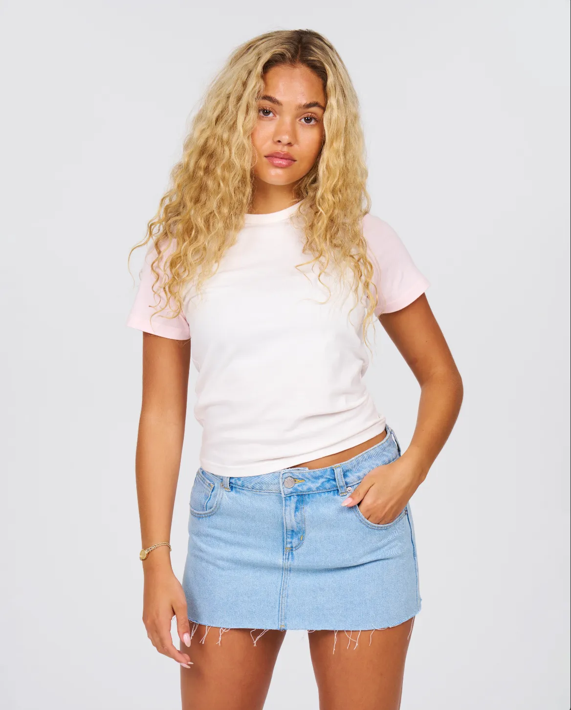 Baseball Tee - Blush sold by Dairy Boy product image thumbnail 2