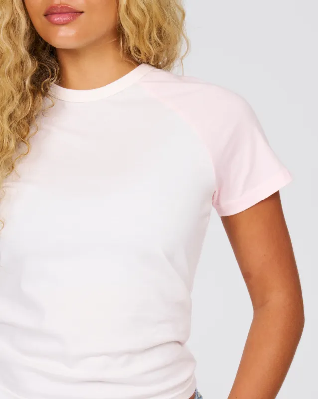 Baseball Tee - Blush sold by Dairy Boy