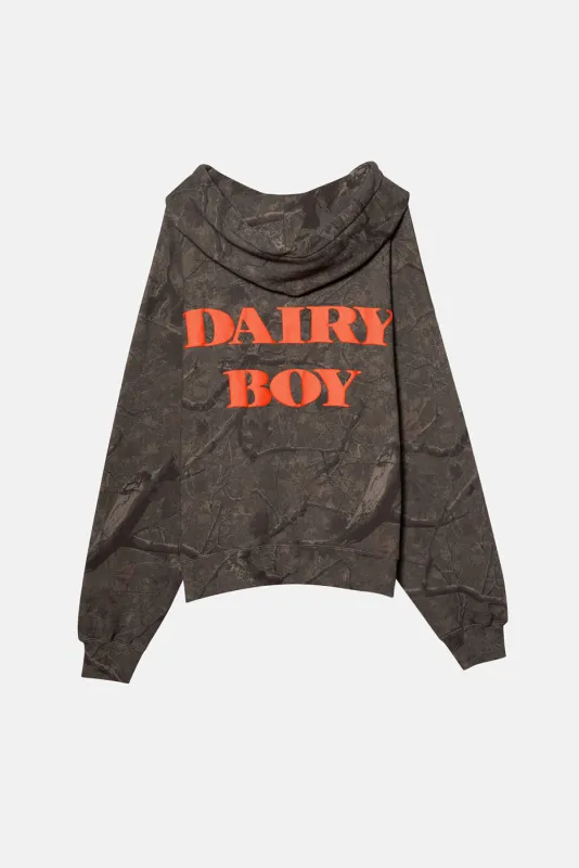 River Camo Hoodie - Orange sold by Dairy Boy