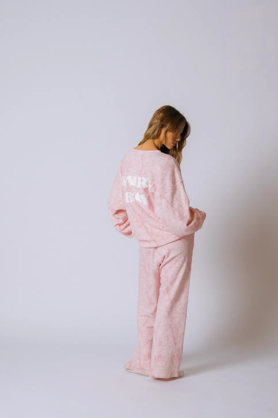 Oversized Crewneck - Bubblegum Camo White Puff sold by Dairy Boy product image thumbnail 4