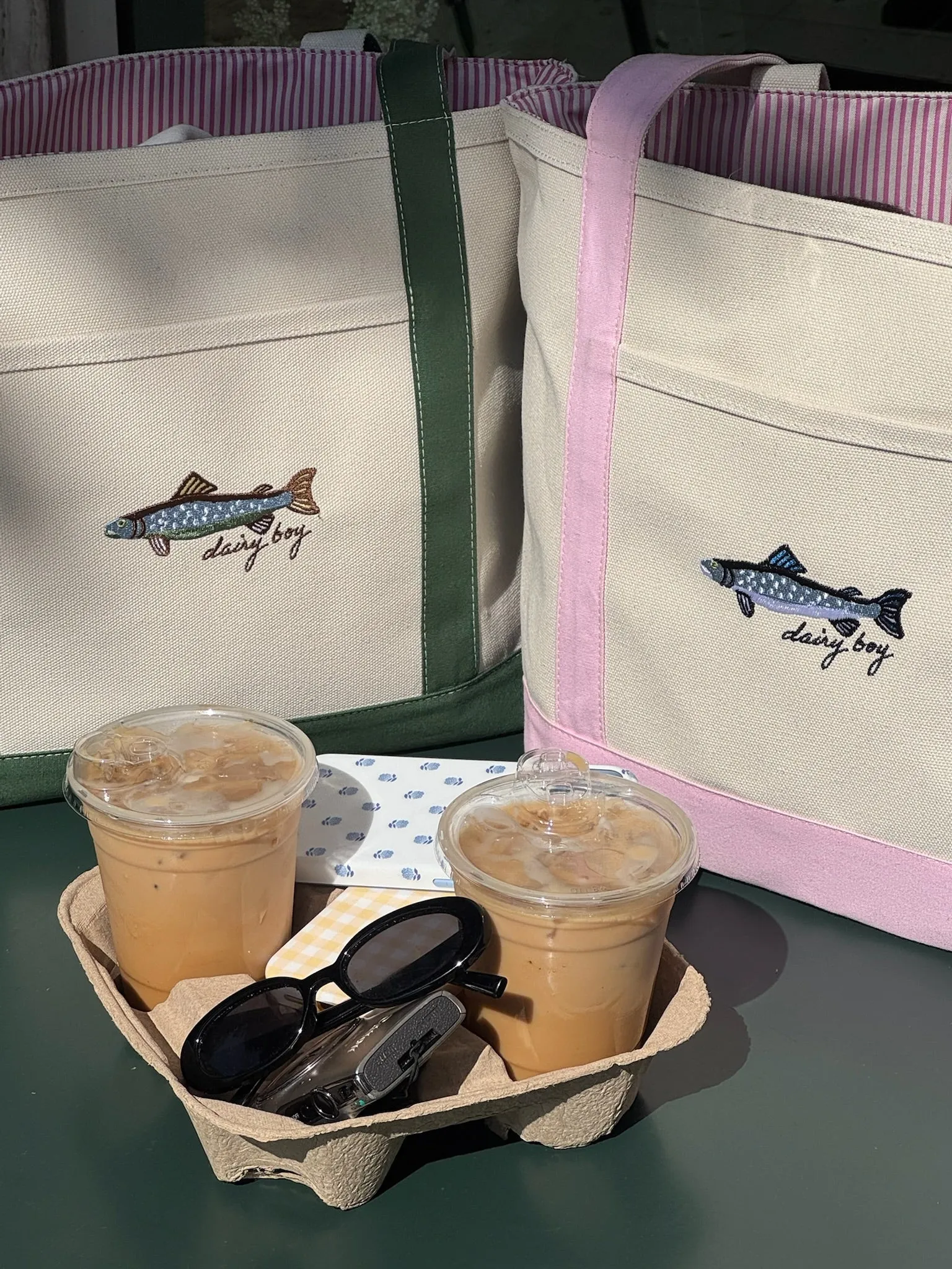 Fish Tote - Green sold by Dairy Boy product image thumbnail 5