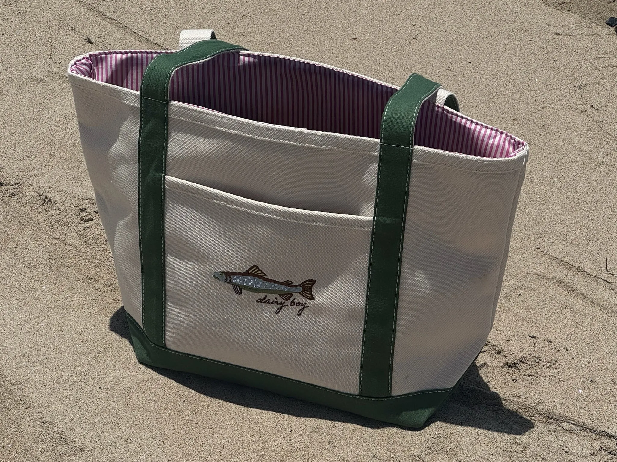 Fish Tote - Green sold by Dairy Boy product image thumbnail 2