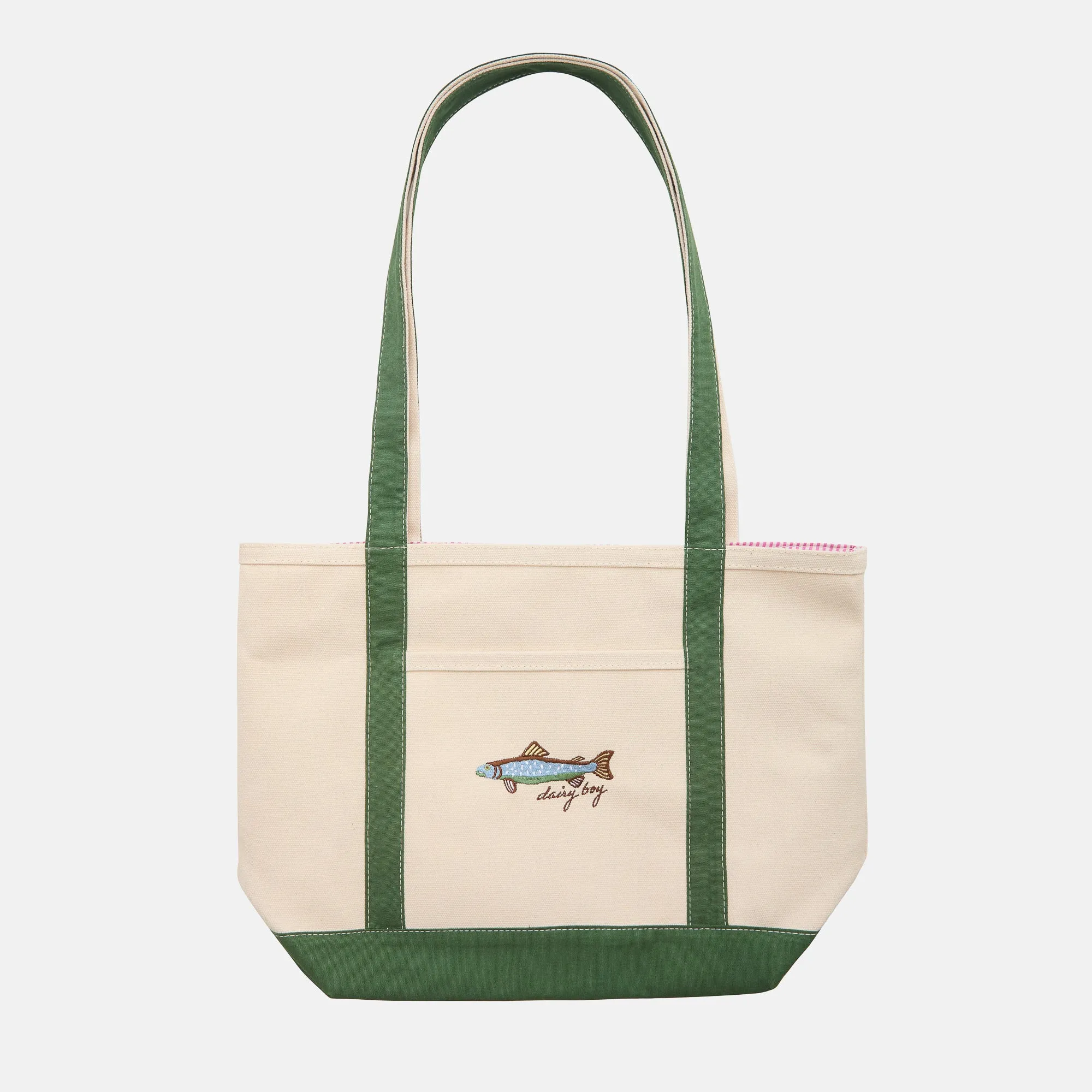 Fish Tote - Green sold by Dairy Boy