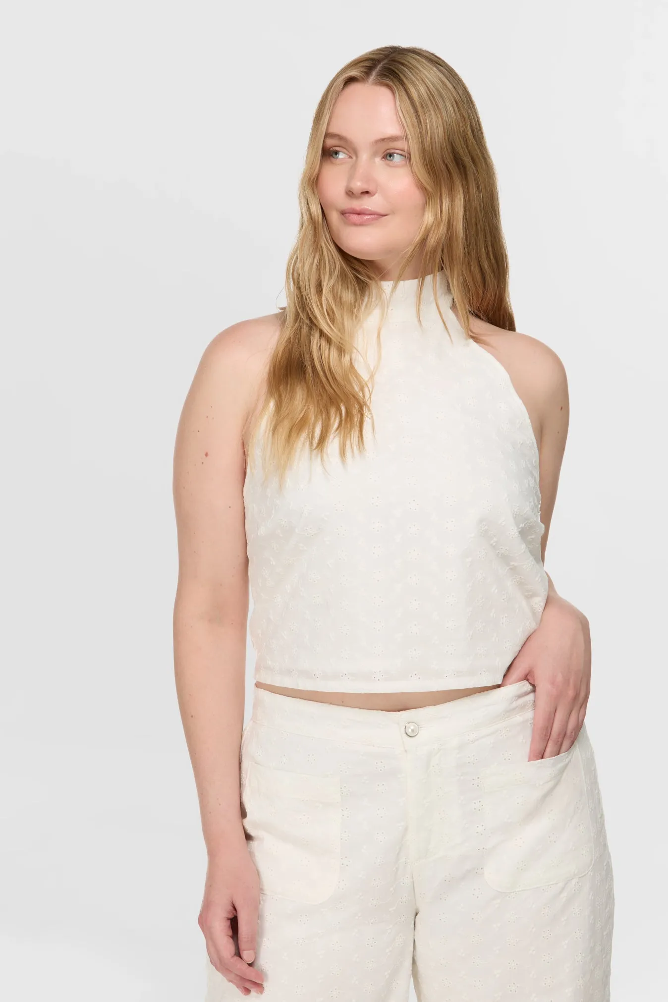 Frances Eyelet Top sold by Dairy Boy product image thumbnail 4