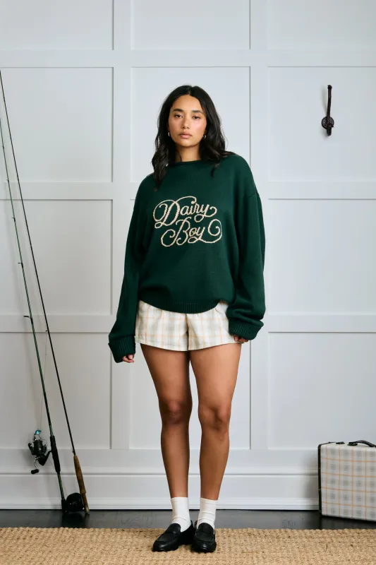 The Signature Sweater - Dark Green sold by Dairy Boy