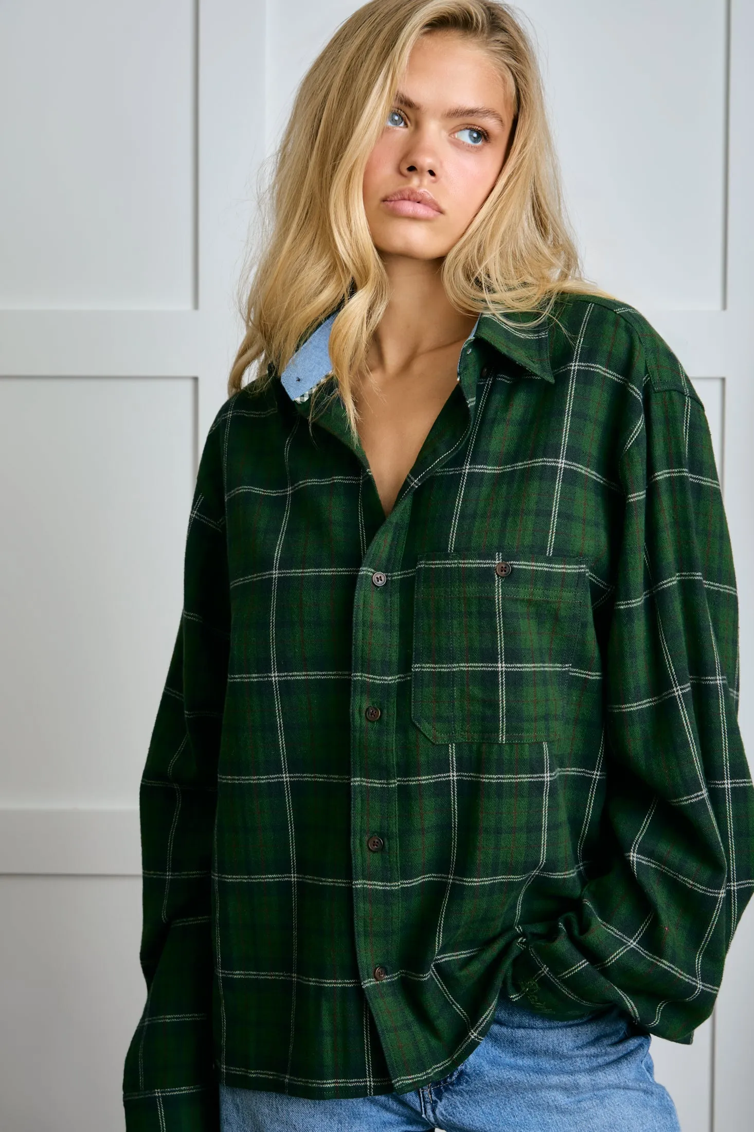 The Hanover Flannel - Evergreen Plaid sold by Dairy Boy product image thumbnail 2