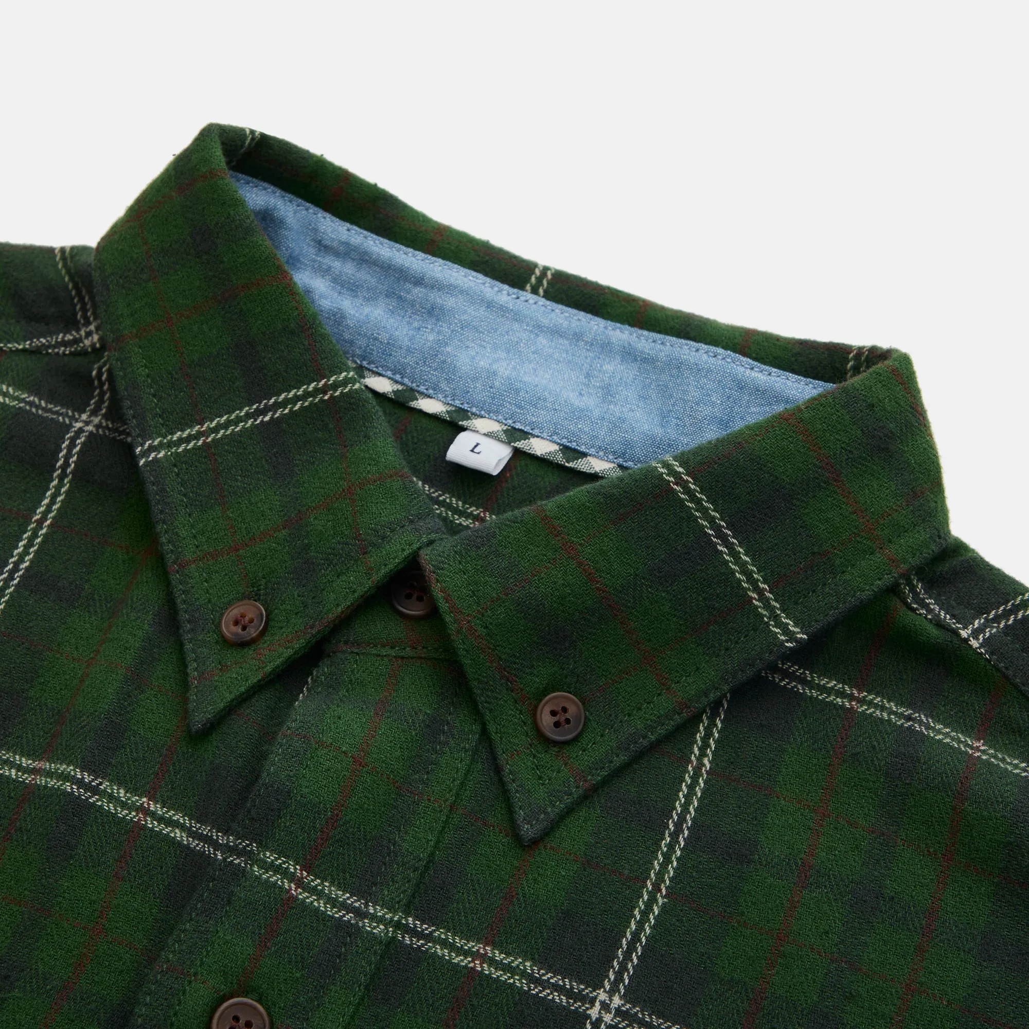The Hanover Flannel - Evergreen Plaid sold by Dairy Boy product image thumbnail 5