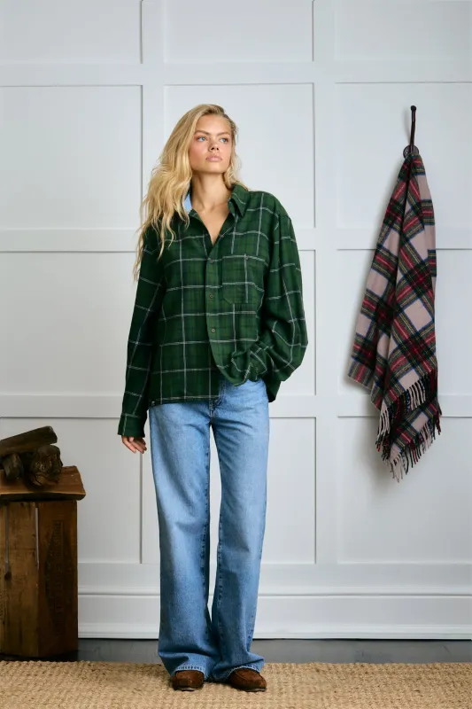 The Hanover Flannel - Evergreen Plaid made by Dairy Boy