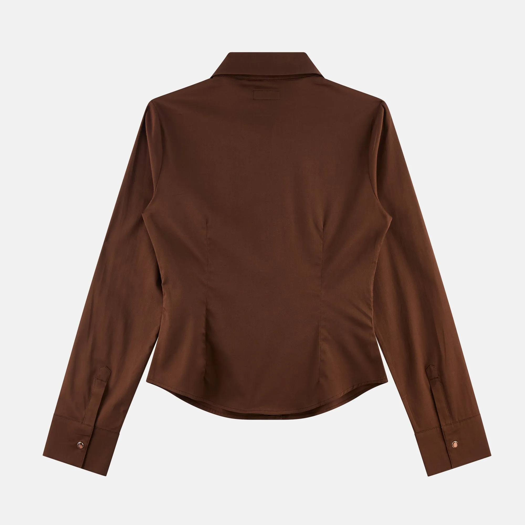 Tailored Pearl Snap Top - Tuscan sold by Dairy Boy product image thumbnail 5