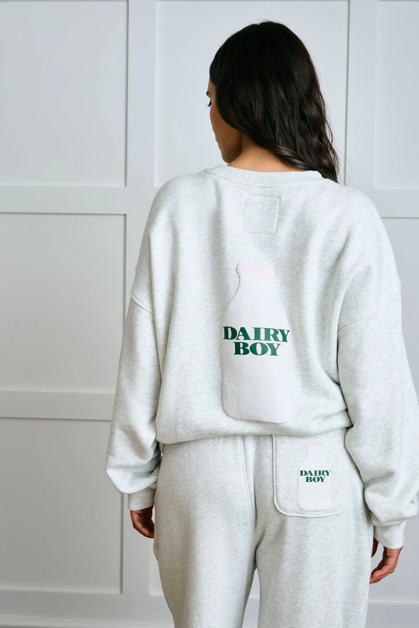 Milk Bottle Sweatpants - Heather Grey sold by Dairy Boy product image thumbnail 2