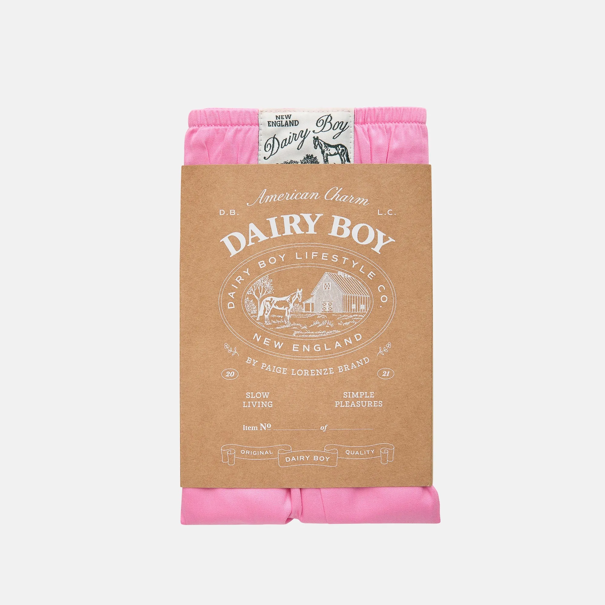 Garden Bed Boxer Shorts - Taffy sold by Dairy Boy