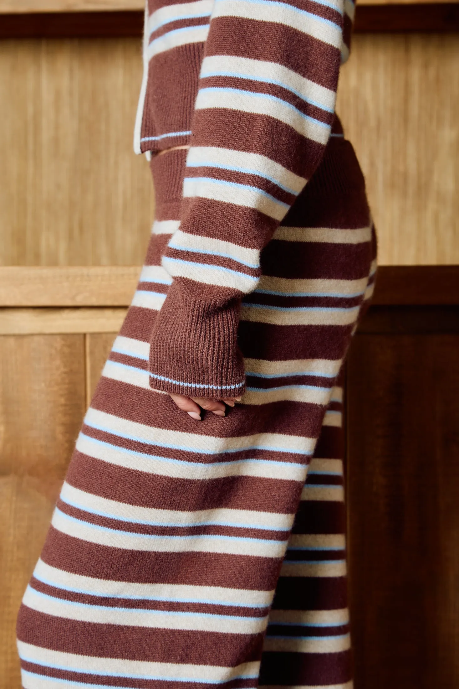 The Cashmere Pant - Coffee Stripe sold by Dairy Boy product image thumbnail 2
