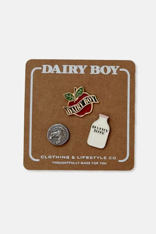 Antique Pin Pack - Apple made by Dairy Boy