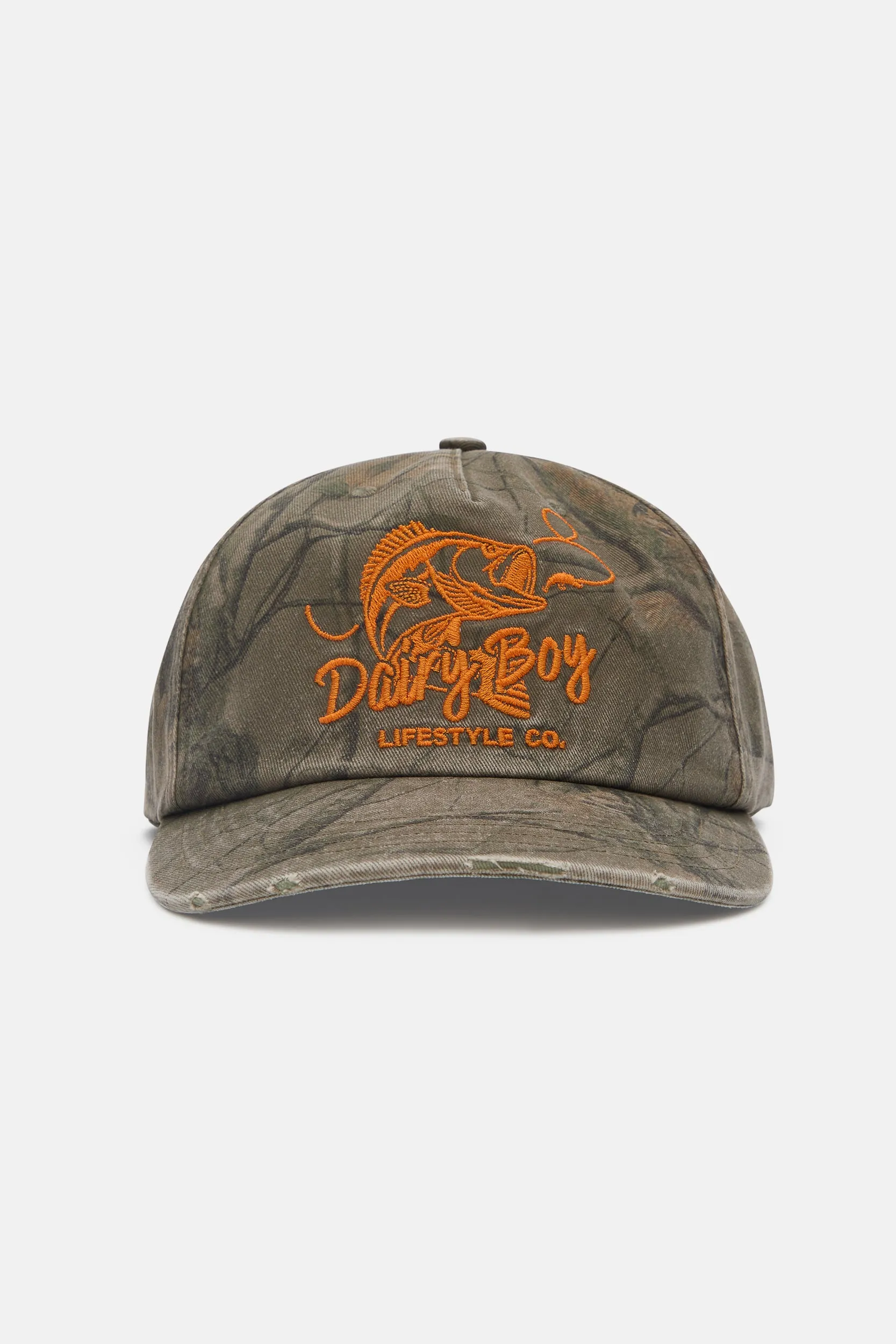Fisherman Trucker Hat - Orange sold by Dairy Boy product image thumbnail 4