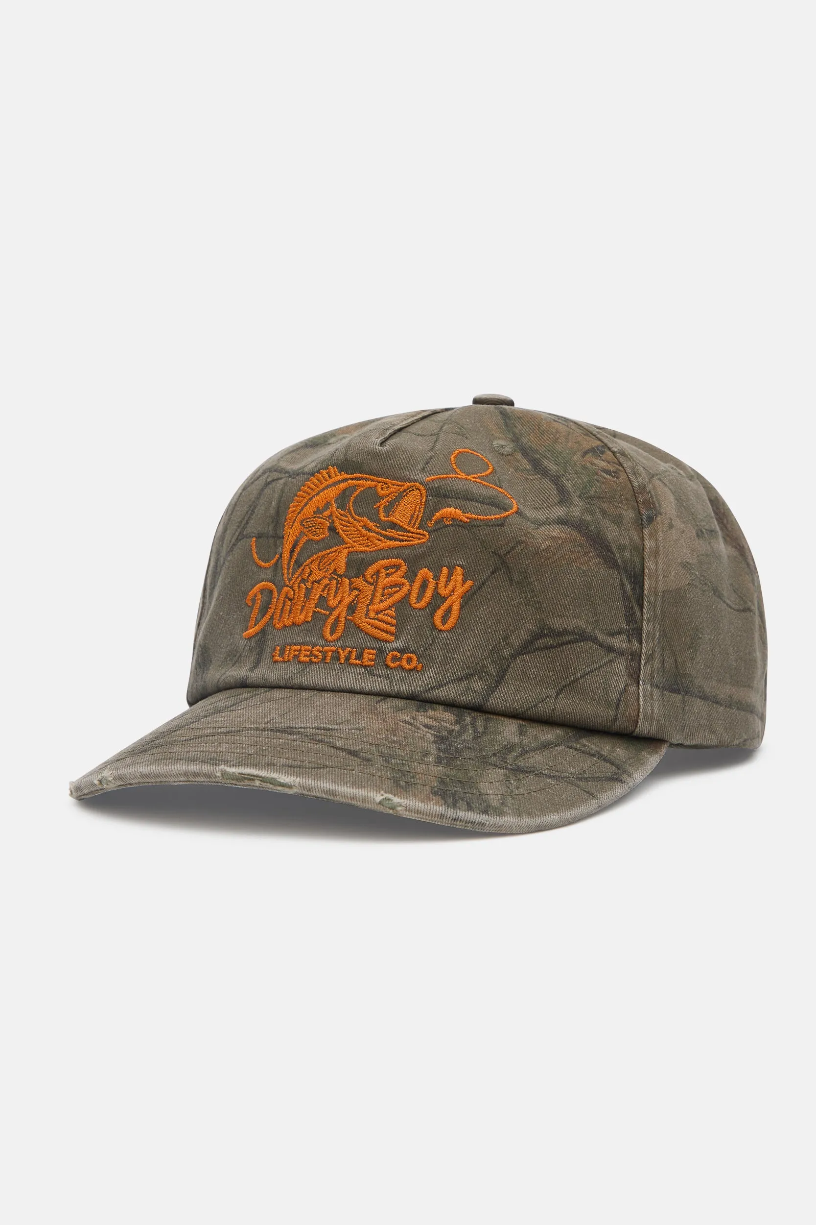 Fisherman Trucker Hat - Orange sold by Dairy Boy product image thumbnail 5