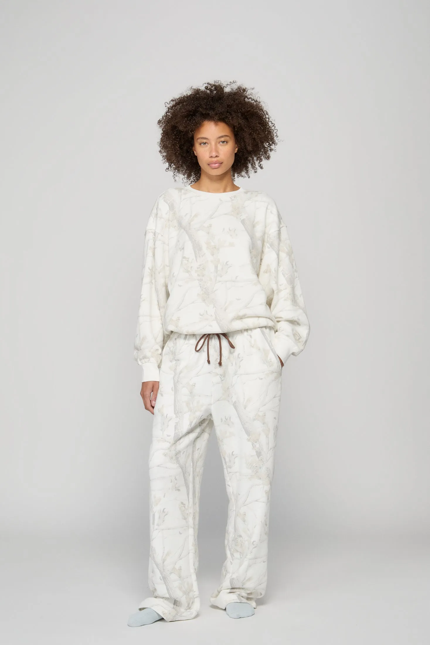 Oversized Crewneck - Woodland Camo/Teddy Applique sold by Dairy Boy product image thumbnail 3