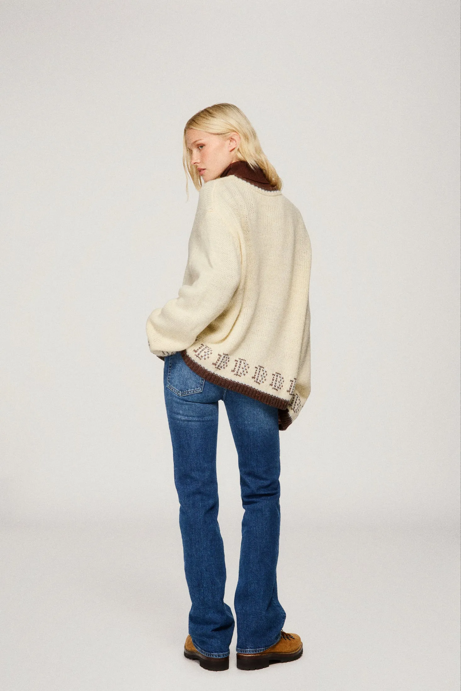 Deer Sweater - Soft Cream sold by Dairy Boy product image thumbnail 5